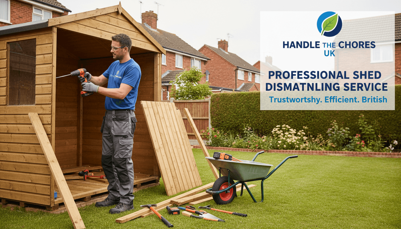 Professional shed dismantling - Handle the Chores UK