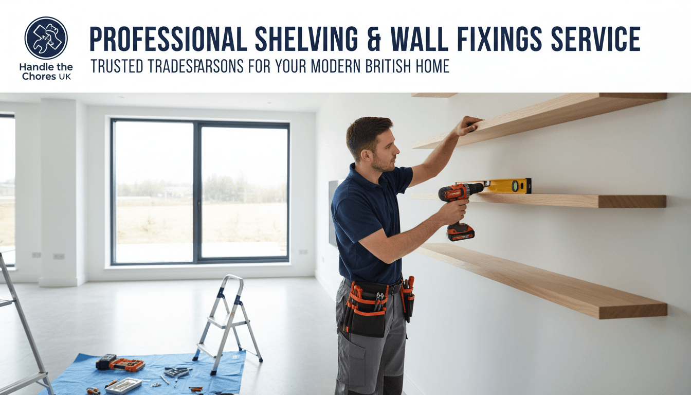 Professional shelving and wall fixings - Handle the Chores UK