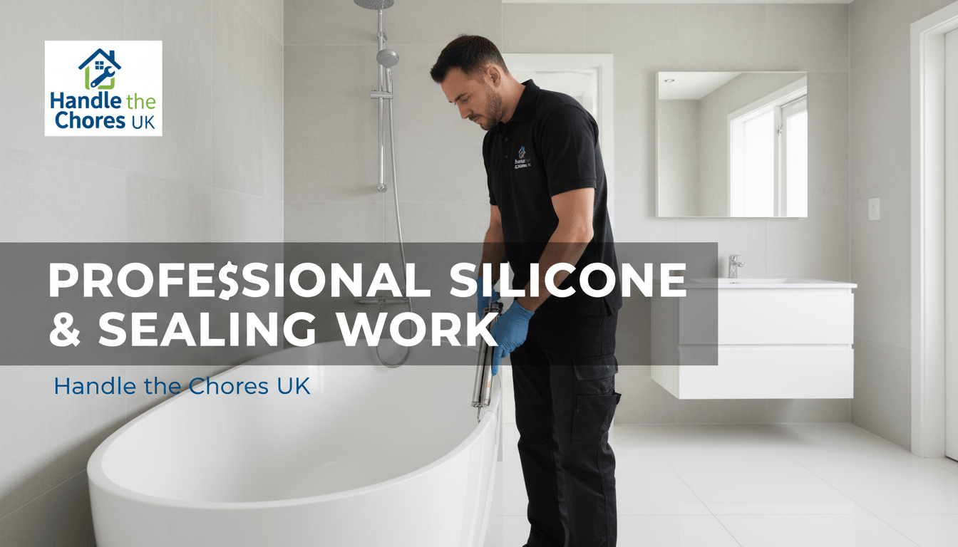Professional silicone and sealing work - Handle the Chores UK