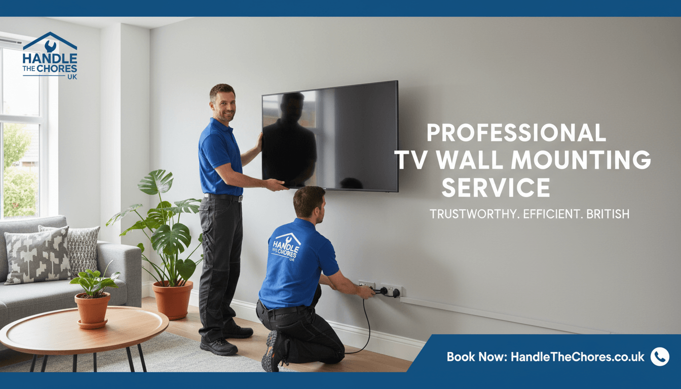 Professional TV wall mounting - Handle the Chores UK