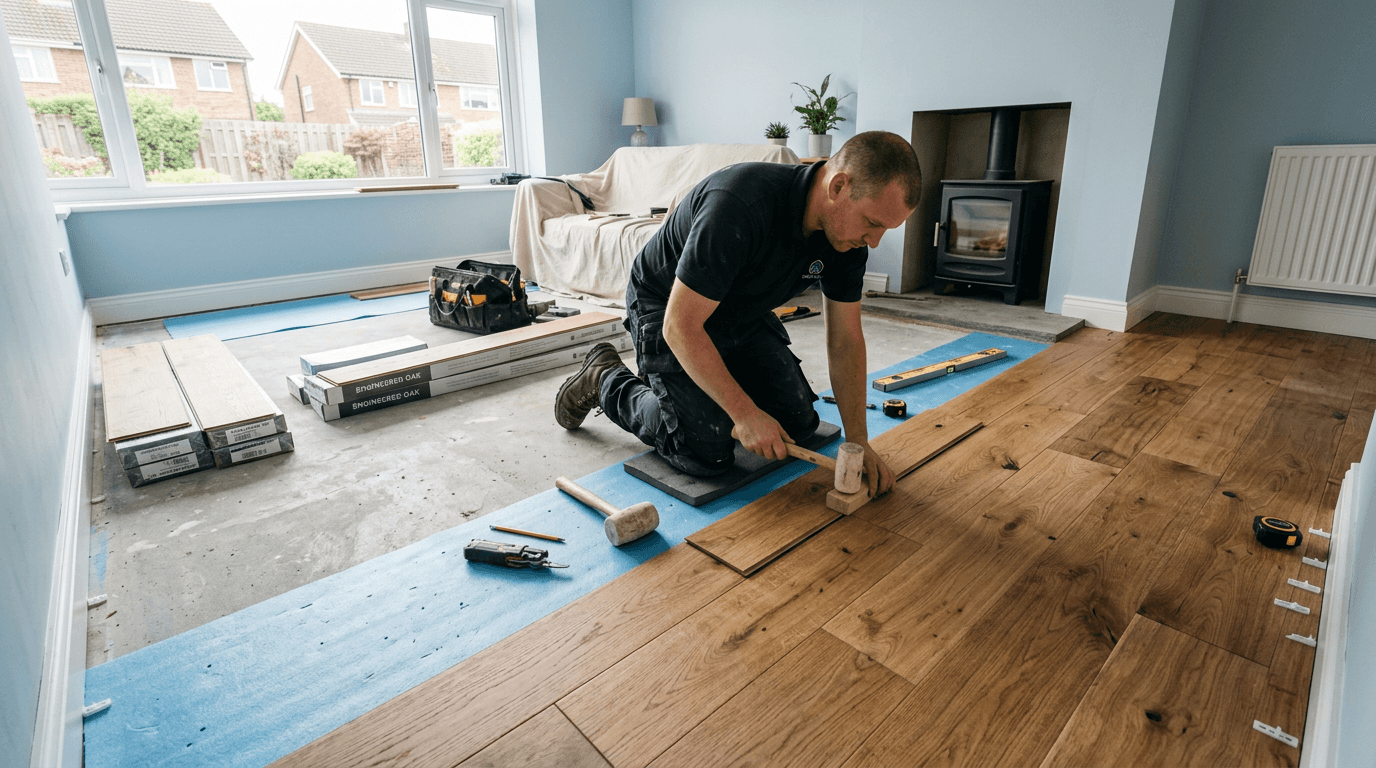 Flooring installation and fitting