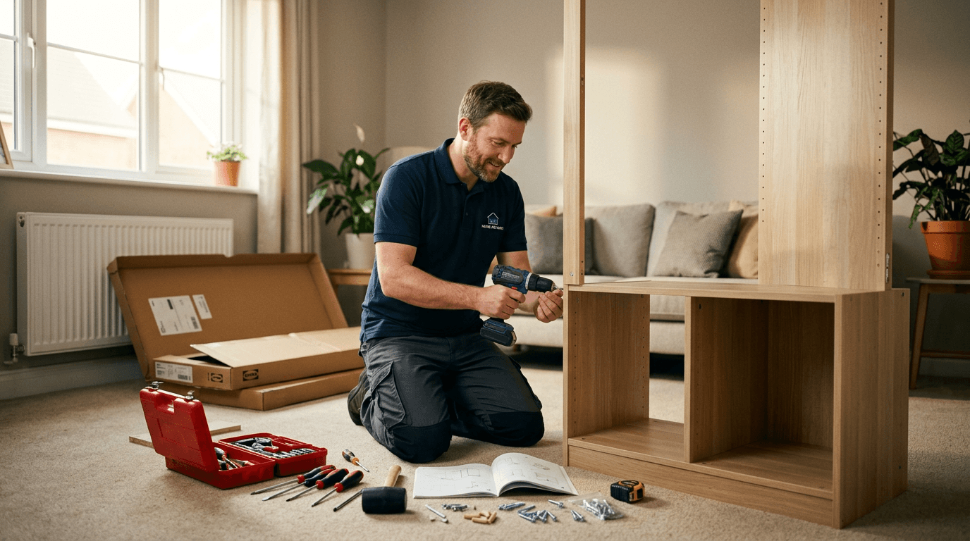 Professional furniture assembly by insured handymen