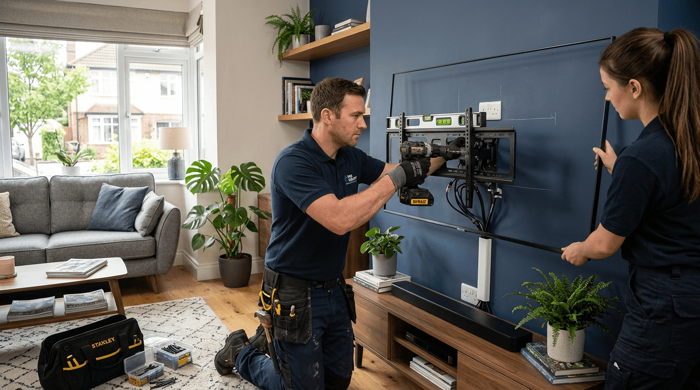 Professional TV mounting and wall installation